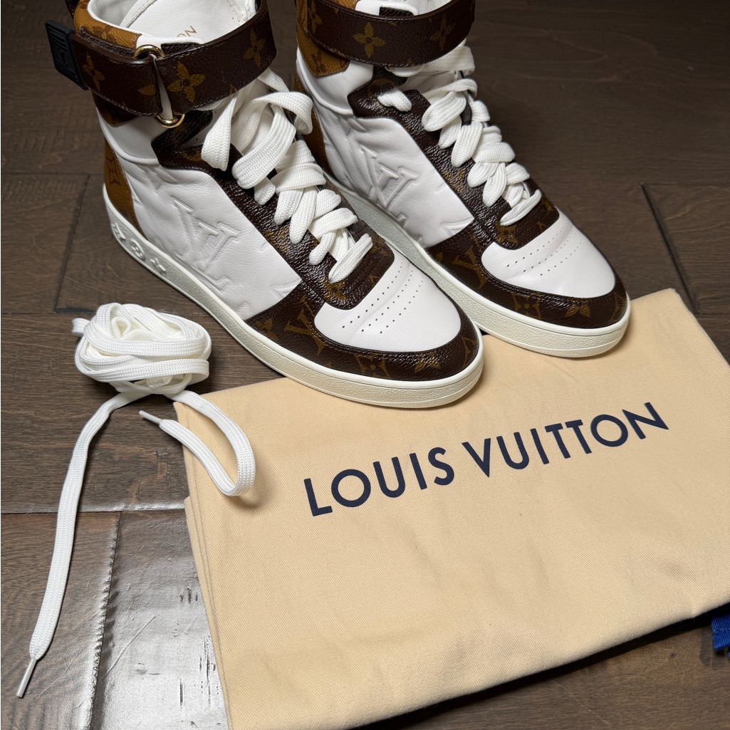 Louis Vuitton Boombox Monogram High-Top Sneakers